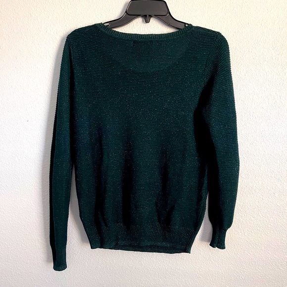 Green Sparkle light Sweater - Picture 2 of 4